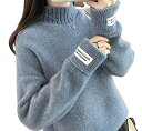【中古】【訳アリ・未使用品】YXQC レディース セーター ニット トップス 秋冬 長袖 Vネック ゆったり 可愛い おしゃれ(4)