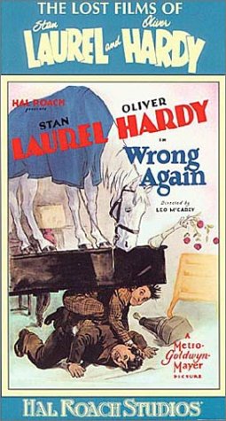 š(̤ѡ̤)Laurel & Hardy: Wrong Again [VHS]