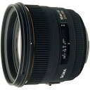 【中古】SIGMA 単焦点標準レンズ 50mm F1.4 EX DG HSM ニコン用 フルサイズ対応 310554