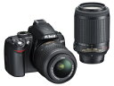 【中古】Nikon デジタル一眼レフカメラ D3000 ダブルズームキット D3000WZ