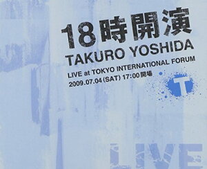 【中古】18時開演~TAKURO YOSHIDA LIVE at TOKYO INTERNATIONAL FORUM~(DVD付)