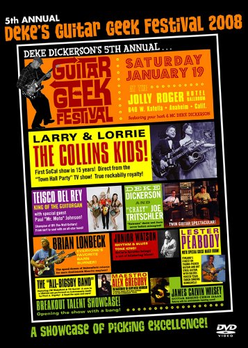 Deke Dickerson Guitar Geek Festival DVD LOT 2006-2012 (4