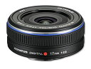 【中古】OLYMPUS パンケーキレンズ M.ZUIKO DIGITAL 17mm F2.8 ブラック