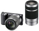 【中古】SONY ミラーレス一眼カメラ α NEX-5N ダブルズームレンズキット ブラック NEX-5NY/B