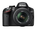 【中古】Nikon デジタル一眼レフカメラ D3200 レンズキット AF-S DX NIKKOR 18-55mm f/3.5-5.6G VR付属 ブラック D...