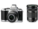 【中古】OLYMPUS ミラーレス一眼 OM-D E-M5 ダブルズームキット シルバー 1605万画素 防塵 防滴 OM-D E-M5 DZKIT SLV
