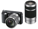 【中古】α NEX-F3Y(B) ダブルズームレンズキット ブラック