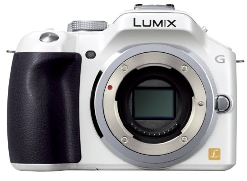 【中古】パナソニック ミラーレス一眼カメラ ルミックス G5 ボディ 1605万画素 シェルホワイト DMC-G5-W