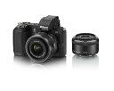 【中古】Nikon ミラーレス一眼 Nikon 1 V2 ダブルレンズキット 1 NIKKOR 18.5mm f/1.8 /1 NIKKOR VR 10-30m...