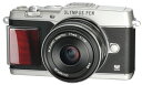 【中古】OLYMPUS ミラーレス一眼 PEN E-P5 17mm F1.8 レンズキット(ビューファインダー VF-4セット) シルバー プレミアムモデル E...