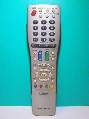 【中古】シャープ テレビリモコン GA465WJSA