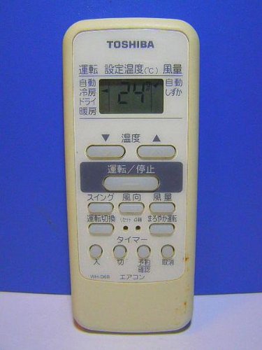 【中古】東芝 エアコンリモコン WH-D6B