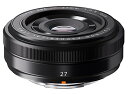 【中古】富士フイルム(FUJIFILM) 単焦点広角レンズ XF27mmF2.8 B ブラック