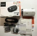 【中古】SONY ビデオカメラ Handycam CX535 内蔵メモリ32GB ホワイト HDR-CX535/W