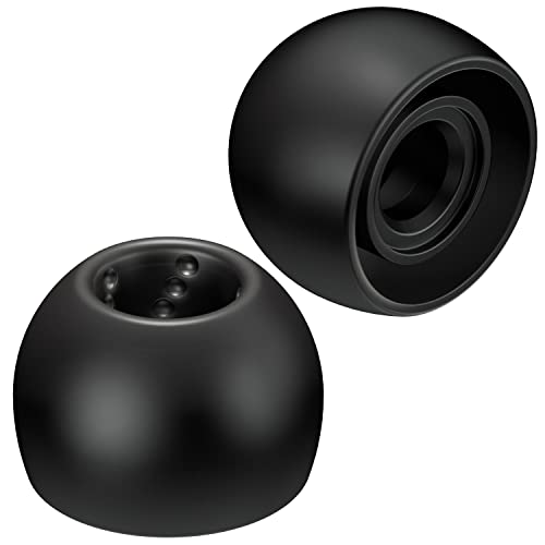 【中古】JVCケンウッド JVC EP-FX9M-B 交換用イヤーピース スパイラルドット 6個入り Mサイズ ブラック