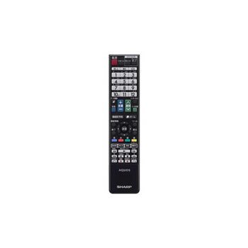 【中古】シャープ 液晶テレビ用リモコン RRMCGB097WJSA(0106380439)(ブラック)