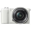 【中古】SONY(ソニー) ミラーレス一眼 α5100 パワーズームレンズキット E PZ 16-50mm F3.5-5.6 OSS付属 ホワイト ILCE-5...