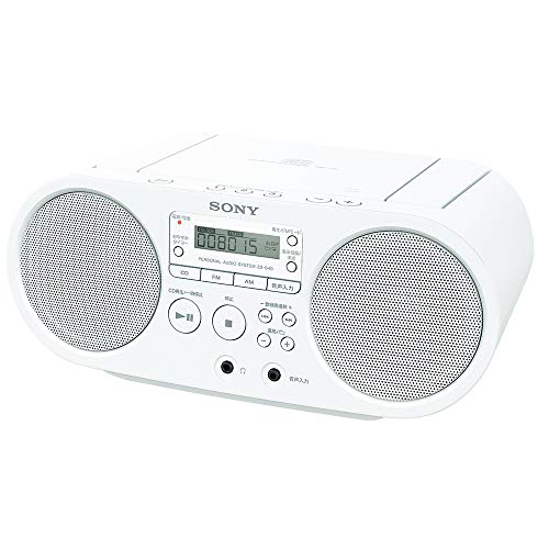楽天Come to Store【中古】ソニー AUX CDラジオ ZS-S40 : FM/AM/ワイドFM対応 ホワイト ZS-S40 W