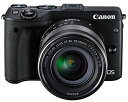 【中古】Canon ミラーレス一眼カメラ EOS M3 レンズキット(ブラック) EF-M18-55mm F3.5-5.6 IS STM 付属 EOSM3BK-...