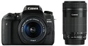 【中古】Canon デジタル一眼レフカメラ EOS 8000D ダブルズームキット EF-S18-55mm/EF-S55-250mm 付属 EOS8000D-W...