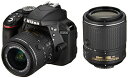 【中古】Nikon デジタル一眼レフカメラ D3300 ダブルズームキット2 ブラック