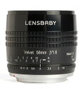 【中古】Lensbaby LB-V56BM「ベルベット56」レンズ マイクロフォーサーズカメラ用