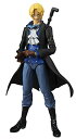 【中古】ヴァリアブルアクションHeroes ONE PIECE サボ 約18cm PVC製 塗装済み可動フィギュア