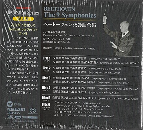 【中古】ベートーヴェン: 交響曲全集(+ステレオ版 第九)(HB) cometostore-11033102 Come to Store パッケージ画像