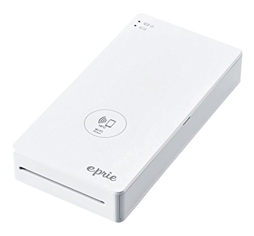 楽天Come to Store【中古】エレコム モバイルプリンター スマホ用プリンター eprie 【初回フルセット】 フォトシール（1カートリッジ 10枚）+写真用紙（1カートリッジ10枚） 【iPhone&androidで使える】 ホワイト EP