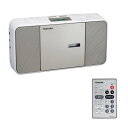 【中古】東芝 CDラジオ TY-C300(N) リモコン付 スリムボディモデル ワイドFM マイク端子 サテンゴールド 語学学習対応