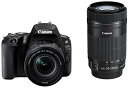 【中古】Canon デジタル一眼レフカメラ EOS Kiss X9 ブラック ダブルズームキット EF-S18-55mm/EF-S55-250mm付属 EOSK...
