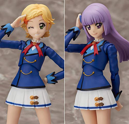 【中古】S.H.フィギュアーツ 氷上スミレ、新条ひなき(冬制服ver.)セット『アイカツ！』(魂ウェブ商店限定)