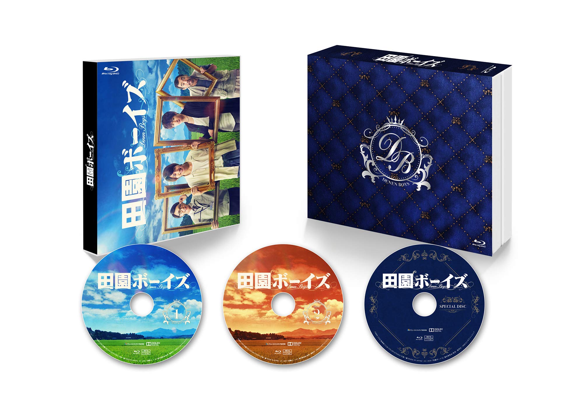 ご来店ありがとうございます。昭和・平成のCD、DVD、家電、音響機器など希少な商品も多数そろえています。レコード、楽器の取り扱いはございません。掲載していない商品もお探しいたします。映像商品にはタイトル最後に[DVD]、[Blu-ray]と表記しています。表記ないものはCDとなります。お気軽にメールにてお問い合わせください。田園ボーイズBlu-ray-BOX【メーカー名】AMGエンタテインメント【メーカー型番】【ブランド名】ビデオメーカー【商品説明】田園ボーイズBlu-ray-BOX・中古品（ユーズド品）について商品画像はイメージです。中古という特性上、使用に影響ない程度の使用感・経年劣化（傷、汚れなど）がある場合がございます。商品のコンディション、付属品の有無については入荷の度異なります。また、中古品の特性上、ギフトには適しておりません。商品名に『初回』、『限定』、『〇〇付き』等の記載がございましても、特典・付属品・保証等は原則付属しておりません。付属品や消耗品に保証はございません。当店では初期不良に限り、商品到着から7日間は返品を受付けております。注文後の購入者様都合によるキャンセル・返品はお受けしていません。他モールでも併売している商品の為、完売の際は在庫確保できない場合がございます。ご注文からお届けまで1、ご注文⇒ご注文は24時間受け付けております。2、注文確認⇒ご注文後、当店から注文確認メールを送信します。3、在庫確認⇒新品、新古品：3-5日程度でお届け。※中古品は受注後に、再検品、メンテナンス等により、お届けまで3日-10日営業日程度とお考え下さい。米海外倉庫から取り寄せの商品については発送の場合は3週間程度かかる場合がございます。　※離島、北海道、九州、沖縄は遅れる場合がございます。予めご了承下さい。※配送業者、発送方法は選択できません。お電話でのお問合せは少人数で運営の為受け付けておりませんので、メールにてお問合せお願い致します。お客様都合によるご注文後のキャンセル・返品はお受けしておりませんのでご了承下さい。ご来店ありがとうございます。昭和・平成のCD、DVD、家電、音響機器など希少な商品も多数そろえています。レコード、楽器の取り扱いはございません。掲載していない商品もお探しいたします。映像商品にはタイトル最後に[DVD]、[Blu-ray]と表記しています。表記ないものはCDとなります。お気軽にメールにてお問い合わせください。