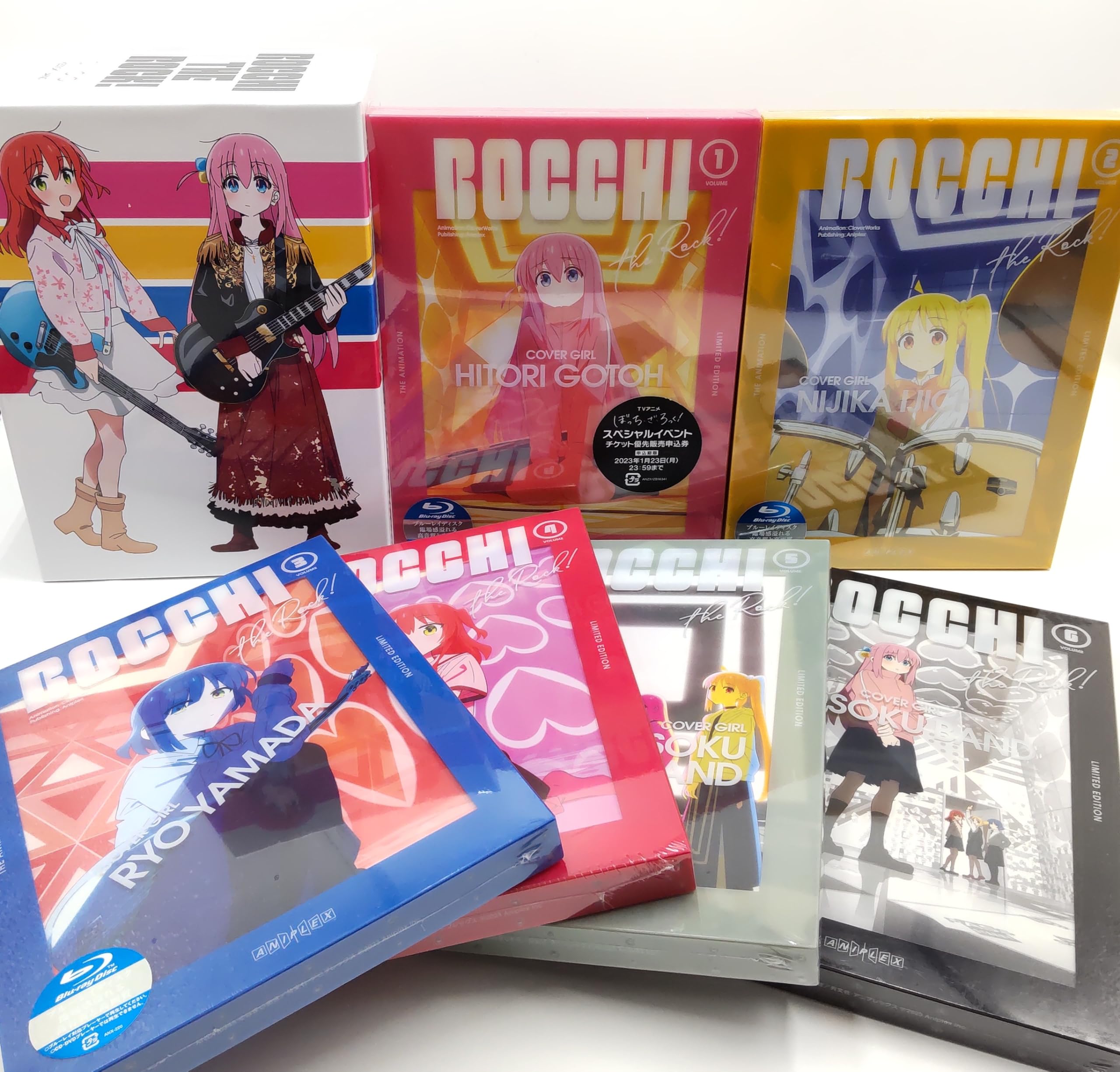 [중고] (전권 수납 BOX 포함) 뽀치 · 자 · 롯쿠! 완전 생산 한정판 블루 레이 전 6 권 세트 [Blu-ray 세트]