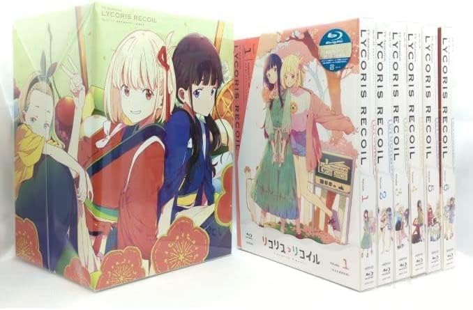 【中古】（非売品特典6点セット）リコリス リコイルblu-ray 全巻セット(メーカー特典:「アニメ描き下ろし色紙(千束 たきな)」「縮刷版(B3サイズ)発売告知ポスター」付)(全巻購入メーカー特典:「キャラクターデザイ