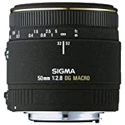 【中古】SIGMA 単焦点マクロレンズ MACRO 50mm F2.8 EX DG ニコン用 フルサイズ対応