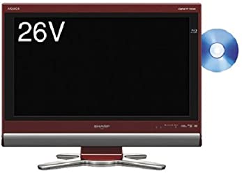 【中古】シャープ 26V型 液晶 テレビ AQUOS LC-26DX1-R ハイビジョン ブルーレイ ...