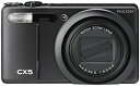 【中古】RICOH ハイブリッドAFシステム搭載 光学10.7倍ズーム CX5 ブラック CX5BK