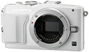 【中古】OLYMPUS ミラーレス一眼 PEN Lite E-PL6 ボディ ホワイト E-PL6 BODY WHT