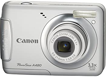【中古】Canon デジタルカメラ PowerShot (パワーショット) A480 シルバー PSA480(SL)