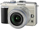 【中古】OLYMPUS ミラーレス一眼 PEN E-PL1レンズキット シャンパンゴールド E-PL1 LKIT GLD