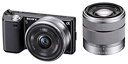 【中古】ソニー SONY ミラーレス一眼 α NEX-5 ダブルズームレンズキットE16mm F2.8+E18-55mm F3.5-5.6 OSS付属 ブラ