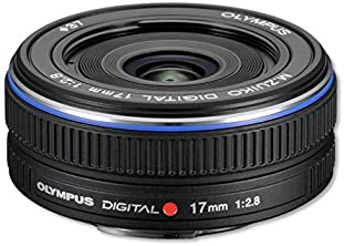 【中古】OLYMPUS パンケーキレンズ M.ZUIKO DIGITAL 17mm F2.8 ブラック