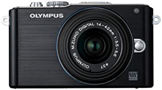 【中古】OLYMPUS ミラーレス一眼 PEN Lite E-PL3 レンズキット ブラック E-PL3 LKIT BLK
