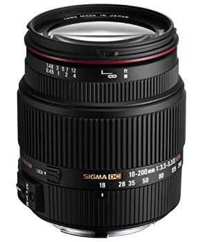 【中古】SIGMA 高倍率ズームレンズ 18-200mm F3.5-6.3IIDC OS HSM キヤノン用 APS-C専用