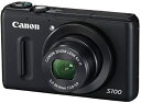 【中古】Canon デジタルカメラ PowerShot S100 ブラック PSS100(BK) 1210万画素 広角24mm 光学5倍ズーム 3.0型TFT液晶カラーモニター
