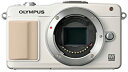 【中古】OLYMPUS ミラーレス一眼 PEN mini E-PM2 ボディ ホワイト E-PM2 BODY WHT