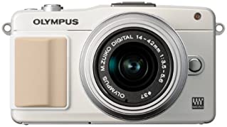 【中古】OLYMPUS ミラーレス一眼 PEN mini E-PM2 レンズキット ホワイト E-PM2 LKIT WHT