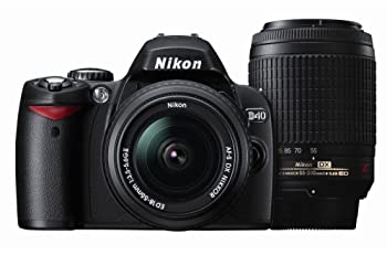 【中古】Nikon デジタル一眼レフカメラ D40 ダブルズームキットII ブラック D40BWZII 【中古】Nikon デジタル一眼レフカメラ D40 ダブルズームキットII ブラック D40BWZII