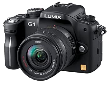 【中古】パナソニック デジタル一眼カメラ LUMIX (ルミックス) G1 レンズキット コンフォートブラック DMC-G1K-K